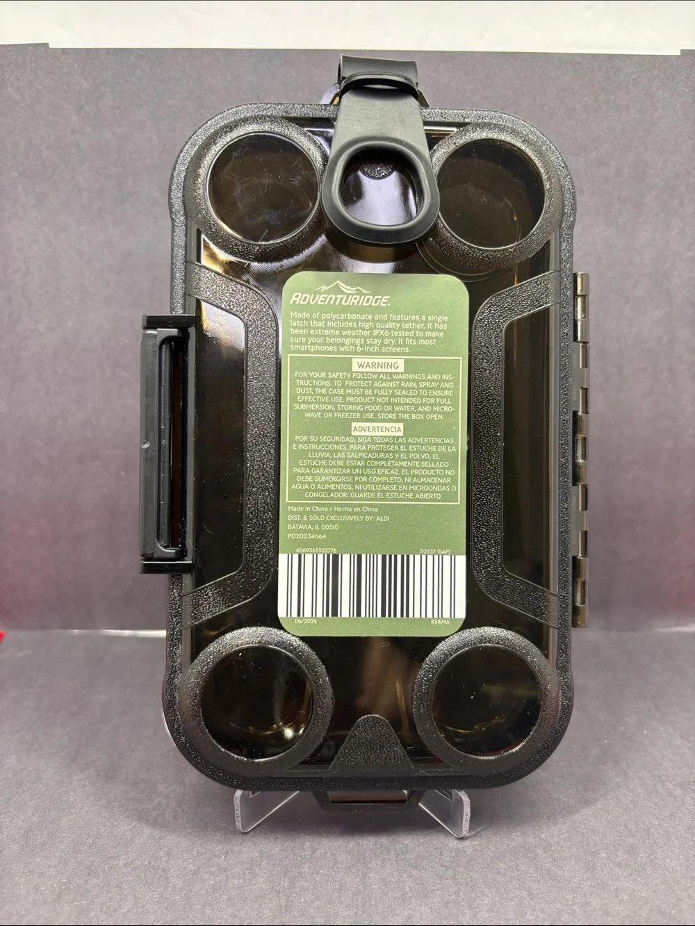 Adventure Ridge Water Tight Smartphone Case IPX6 Tested New 6in